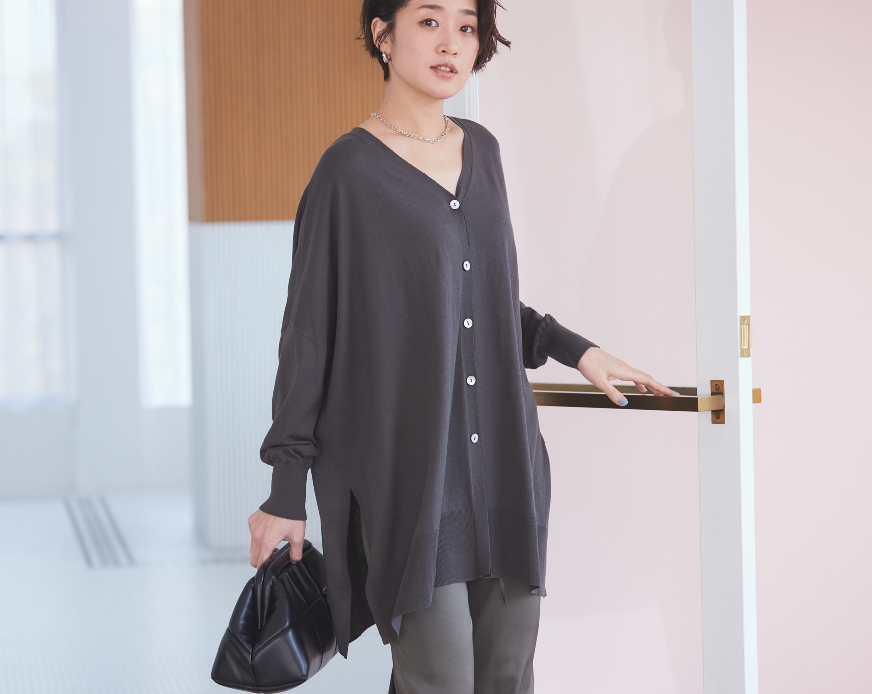 大流行中！ - カーディガン/シルクコットン DRESS ONLINESHOP HERSELF トップス
