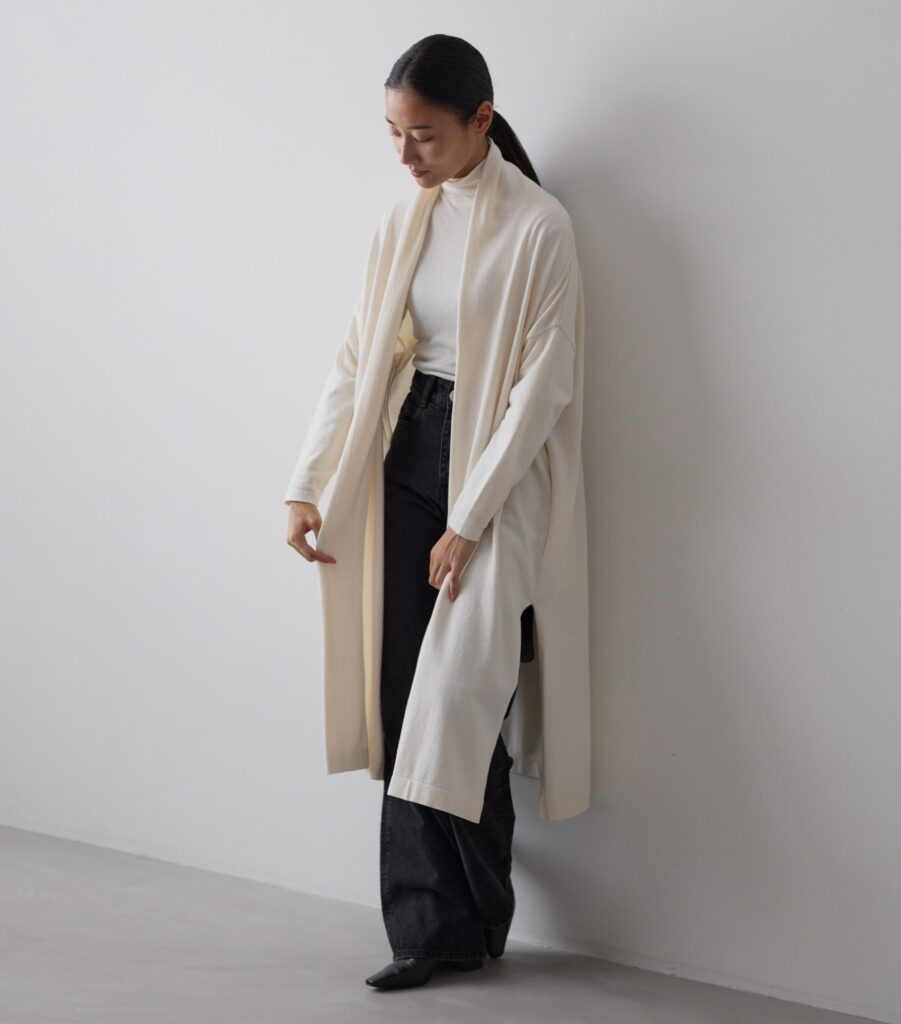 ロングカーディガン/シルクコットン - DRESS HERSELF ONLINESHOP