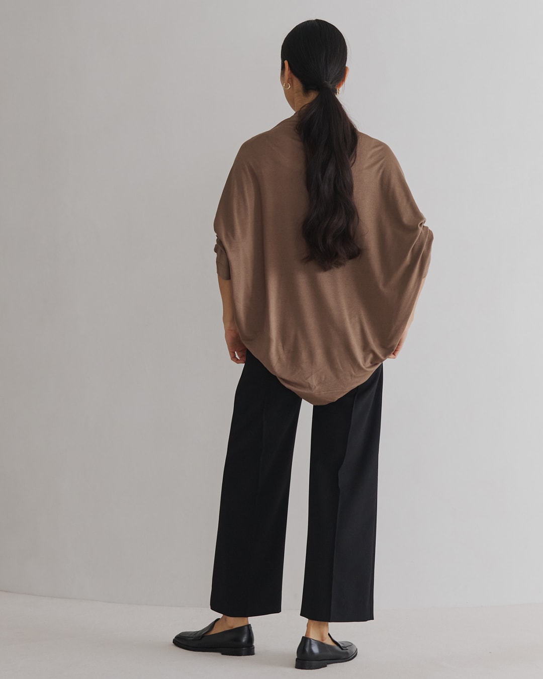 カットソー/シルクソフトリネン ボレロカーディガン コーディネート