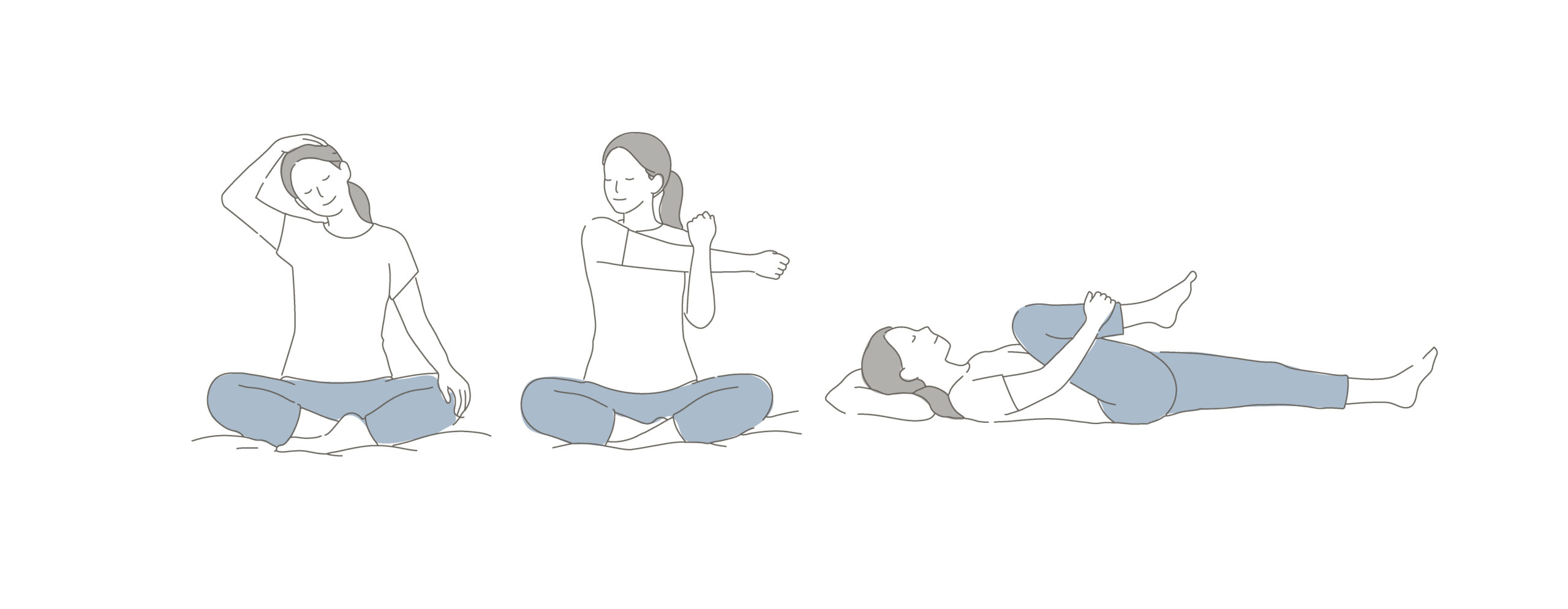 ストレッチのイラスト